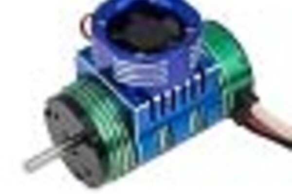 Powerhobby PHT1299-Blue  PowerHobby 1/8 Aluminum High Speed LED Lights Cooling Fan Heatsink Mount Blue