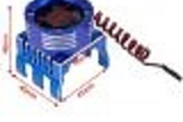 Powerhobby PHT1299-Blue  PowerHobby 1/8 Aluminum High Speed LED Lights Cooling Fan Heatsink Mount Blue