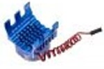 Powerhobby PHT1299-Blue  PowerHobby 1/8 Aluminum High Speed LED Lights Cooling Fan Heatsink Mount Blue