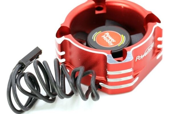 Powerhobby PHF3033-RED   Booster 30x30 High Speed Aluminum RC Cooling Fan