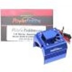 Powerhobby PHB18FSBLUE  Powerhobby Aluminum Motor Heatsink + Cooling Fan For 1/8 Size Motors Blue
