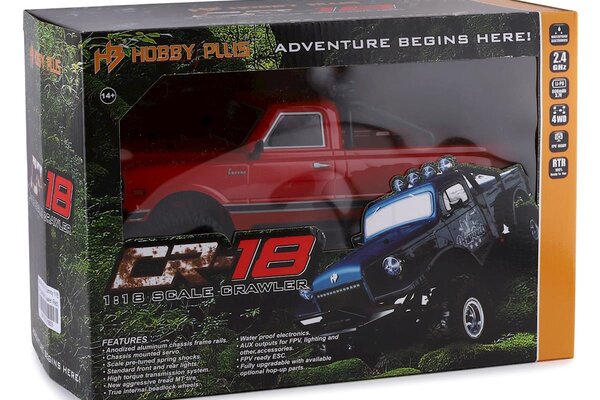 HobbyPlus HobbyPlus CR-18 Convoy 1/18 RTR Scale Mini Crawler (Red)