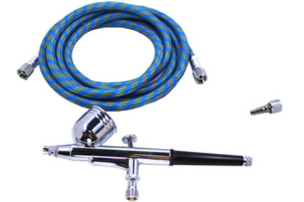 Spaz Stix SZX50000  Dual Action Gravity Feed Airbrush & Air Compressor Combo