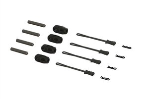 ARRMA ARA320477  Brace Rod Ends W/Pins And Retainers (4)