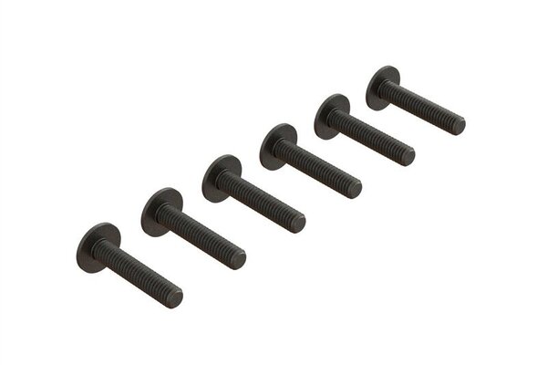 ARRMA ARA727420  Flanged Button Head Screw M4x20mm (6)