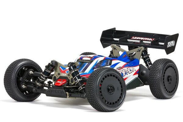 ARRMA ARA8406  1/8 TLR Tuned TYPHON 6S 4WD BLX Buggy RTR, Red/Blue