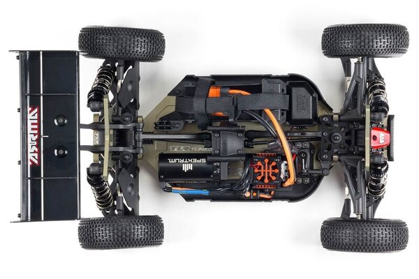 ARRMA ARA8406  1/8 TLR Tuned TYPHON 6S 4WD BLX Buggy RTR, Red/Blue