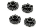 Jetko Tires JKO7303B1  1/10 SC Wheel Adapters 12mm, 0" Offset, Narrow for Traxxas Slash 2WD Rear,Slash 4WD Front & Rear (4)