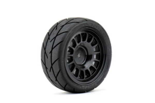 Jetko Tires JKO3203CBSSG 1/10 GT Evolution Tires Mounted on Black Claw Rims, Super Soft (4)