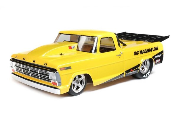 LOSI LOS03045T1  1/10 '68 Ford F100 22S 2WD No Prep Drag Truck Brushless RTR, Magnaflow