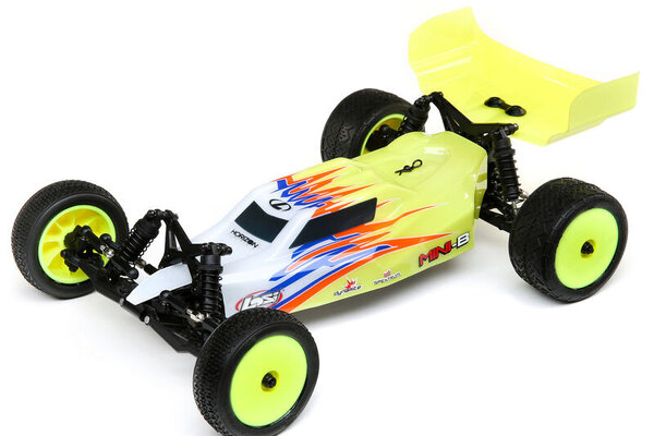 LOSI LOS01016T3   1/16 Mini-B 2WD Buggy Brushed RTR, Yellow/White
