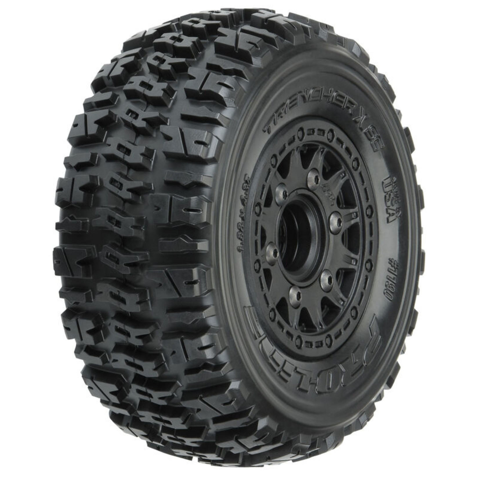 Proline Racing PRO119010  Trencher X SC 2.2/3.0" All Terrain Tires, Mounted on Raid