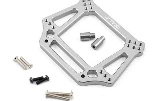 ST Racing Concepts SPTS ST3639S  Aluminum 6mm Heavy Duty Front Shock Tower, Silver, for Traxxas Stampede / Rustler / Bandit / Slash