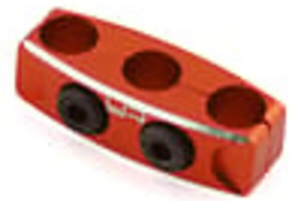 Yeah Racing YEA-YA-0487OR  Yeah Racing 12-14AWG Aluminum Motor Wire Organizer Clamp (Orange)