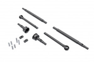 Traxxas 9756 Axle shafts, front (2), rear (2)/ stub axles, front (2) (hardened steel)/ 1.5x7.8mm pins (2)/ 1.5x6mm pins (4)/ cross pins (2)
