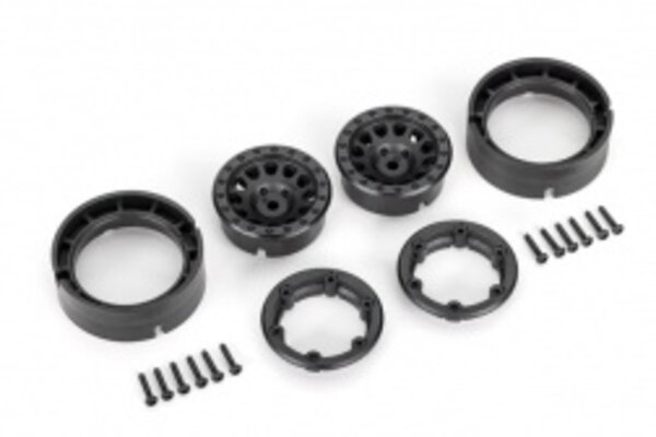 Traxxas 9781 Wheels, 1.0", Method Race Wheels® 105 Beadlock (black, beadlock) (2)