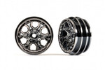 Traxxas 9770-BLKCR   Wheels, 1.0" (black chrome) (2) Traxxas 9770-BLKCR   Wheels, 1.0" (black chrome) (2)