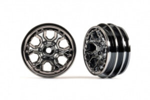 Traxxas 9770-BLKCR   Wheels, 1.0" (black chrome) (2)