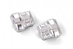 Traxxas 9738-SATIN  Axle cover, front or rear (satin chrome) (2)
