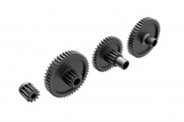 Traxxas 9776R  Gear set, transmission, low range (crawl) (40.3:1 reduction ratio)/ pinion gear, 11-tooth
