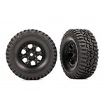 Traxxas 9774  Tires & wheels, assembled (black 1.0" wheels, BFGoodrich® Mud-Terrain™ T/A® KM3 2.2x1.0" tires) (2)