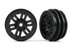 Traxxas 9768 1.0" Black Wheels (2)
