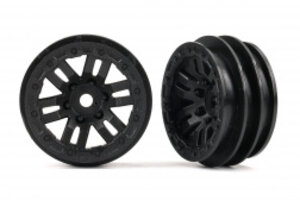 Traxxas 9768 1.0" Black Wheels (2)