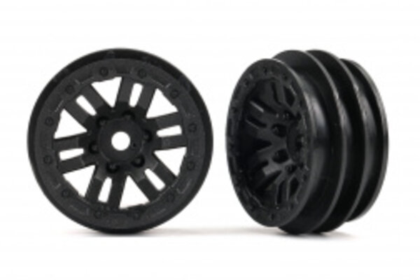 Traxxas 9768 1.0" Black Wheels (2)