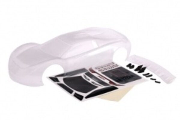 Traxxas 6413  Body, XO-1® (clear, requires painting) / wing/ wing washers (left & right)/ wing mounts