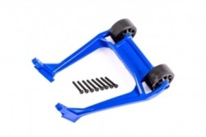 Traxxas 9576X Wheelie bar, blue (assembled)