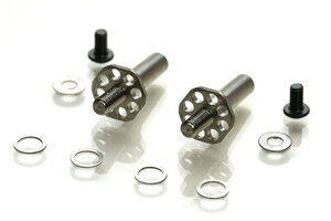Exotek EXO1979  Exotek Traxxas Slash/Bandit Titanium Drag Racing Front Axles (2)