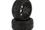 GRP GRPGTX03-XB3  GRP Tires GT - TO3 Revo Belted Pre-Mounted 1/8 Buggy Tires (Black) (2) (XB3) w/FLEX Wheel