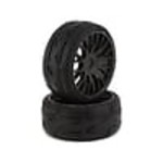 GRP GRPGTX03-XB3  GRP Tires GT - TO3 Revo Belted Pre-Mounted 1/8 Buggy Tires (Black) (2) (XB3) w/FLEX Wheel