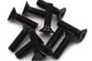 Protek RC PTK-H-2305  RC 4x15mm "High Strength" Flat Head Screws (10)