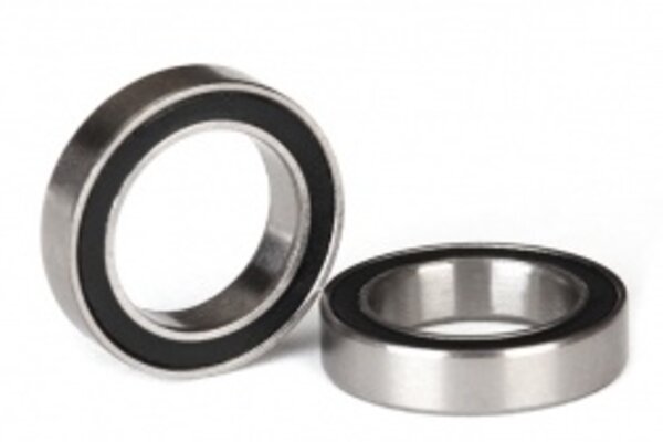 Traxxas 5120A Ball bearings, black rubber sealed (12x18x4mm) (2)