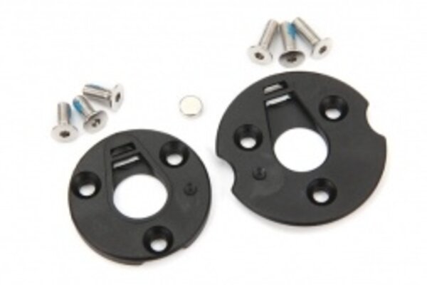 Traxxas 6538  Telemetry trigger magnet holders, spur gear/ magnet, 5x2mm (1)/ 3x8mm CCS (3)/ 3x10mm CCS (3)
