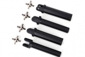 Traxxas 6850X Half shafts, heavy duty (external splined (2)/ internal splined (2))/ metal u-joints (4)