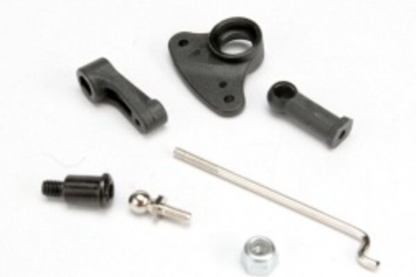 Traxxas 5567 Brake cam lever/ linkage rod/ bellcrank/ 4mm ball screw (1)/ 4mm ball cup (1)/ 3.0NL (1)/ 3X10 SS (1)