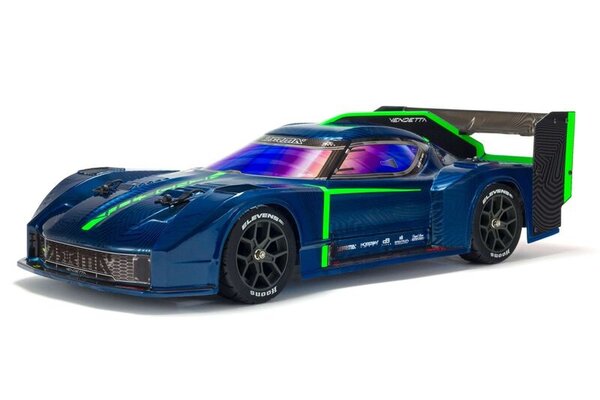 ARRMA ARA4319V3T1  1/8 VENDETTA 4WD 3S BLX Brushless All-Road Speed Bash Racer, Green