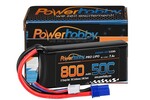 Powerhobby PHB2S80050CEC2  2S 7.4V 800mAh 50C Lipo Battery w/ EC2 Plug Losi Mini-B / Mini-T 2.0