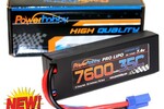 Powerhobby PH2S7600MAH35CEC5  7600mAh 7.4V 2S 35C LiPo Battery with Hardwired EC5