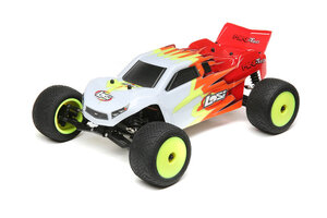 LOSI LOS01015T1  1/18 Mini-T 2.0 2WD Stadium Truck Brushed RTR, Red/White