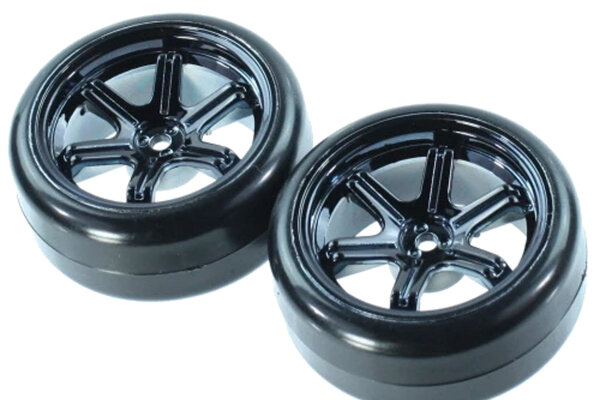 Redcat Racing BS204-010 Wheel (Black chrome rim and Tire) QTY 2
