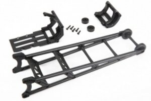 Traxxas 9460 Wheelie bar, black (assembled)/ wheelie bar mount