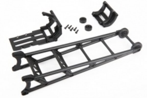 Traxxas 9460 Wheelie bar, black (assembled)/ wheelie bar mount