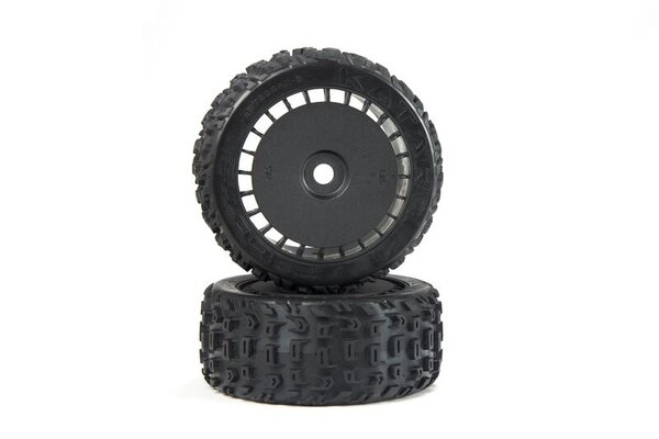ARRMA ARA550097  dBoots Katar T Belted 6S Tire Set Glued (Blk) (2)