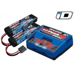 Traxxas 2991 Battery/charger completer pack (includes #2972 Dual iD® charger (1), #2869X 7600mAh 7.4V 2-cell 25C LiPo iD® battery (2))