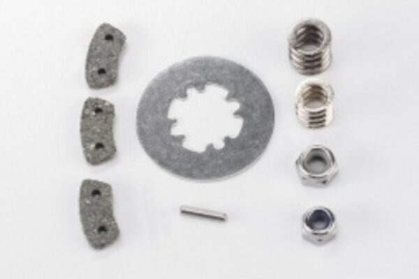 Traxxas 5552X   Rebuild kit, slipper clutch (steel disc/ friction pads (3)/ spring (2)/ pin/ 4.0mm NL (1)/ 5.0mm NL (1))