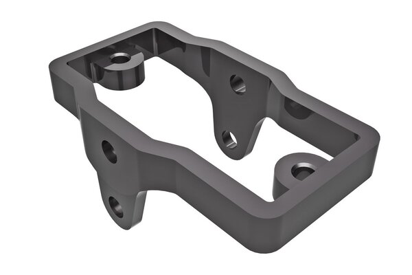 Traxxas 9739-GRAY Servo mount, 6061-T6 aluminum (dark titanium-anodized)