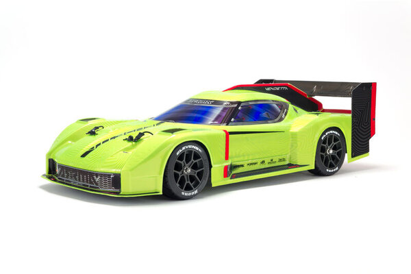ARRMA ARA4319V3T1 1/8 VENDETTA 4WD 3S BLX Brushless All-Road Speed Bash Racer, Green